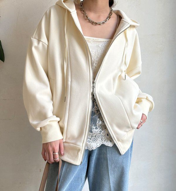  「ボンディングジップフーディー」|Tシャツ・カットソー|