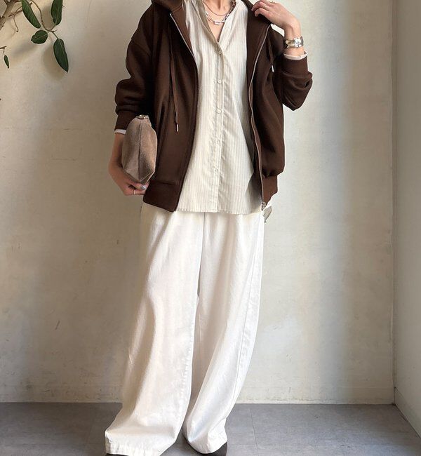  「ボンディングジップフーディー」|Tシャツ・カットソー|