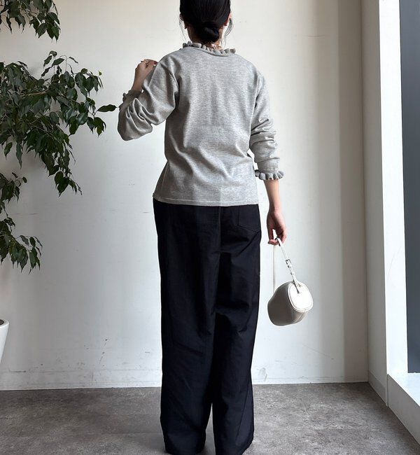  「【WEB限定】ニットフリルカーディガン」|カーディガン|