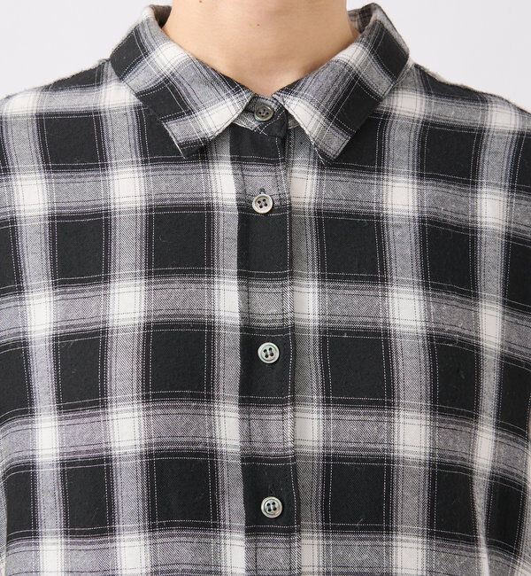  「ウォッシュドチェックワイドシャツ」|シャツ・ブラウス|