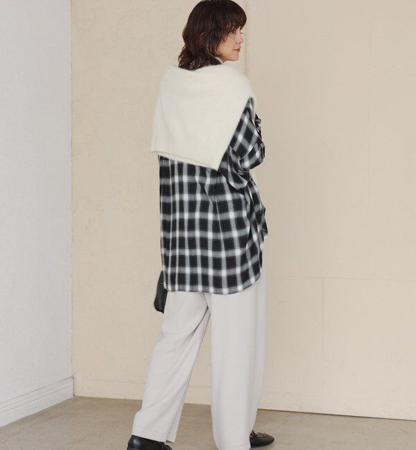  「ウォッシュドチェックワイドシャツ」|シャツ・ブラウス|