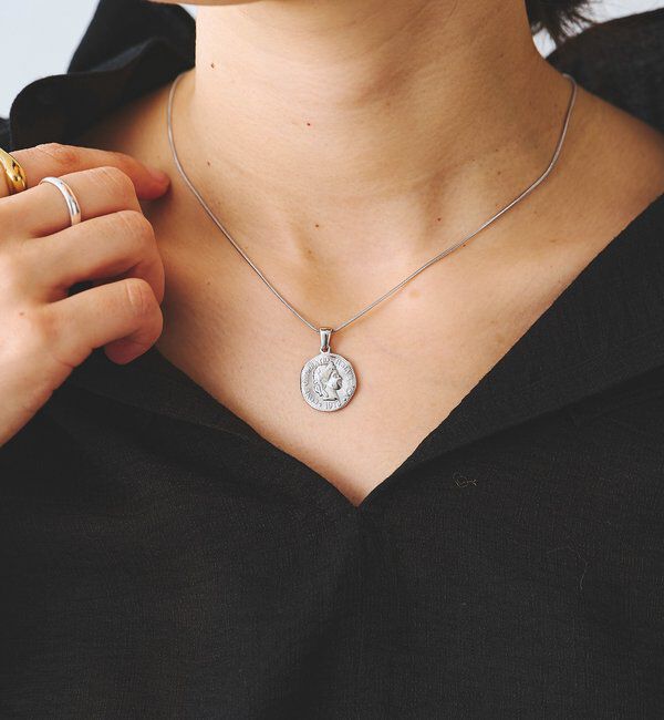  「【R.good(アールドットグッド)】コインショートネックレス」|リング|