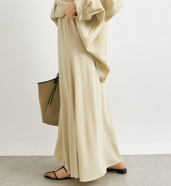  「【セットアップ可】ガーメントダイバイヤススカート」|スカート|