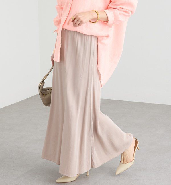  「【セットアップ可】ガーメントダイバイヤススカート」|スカート|