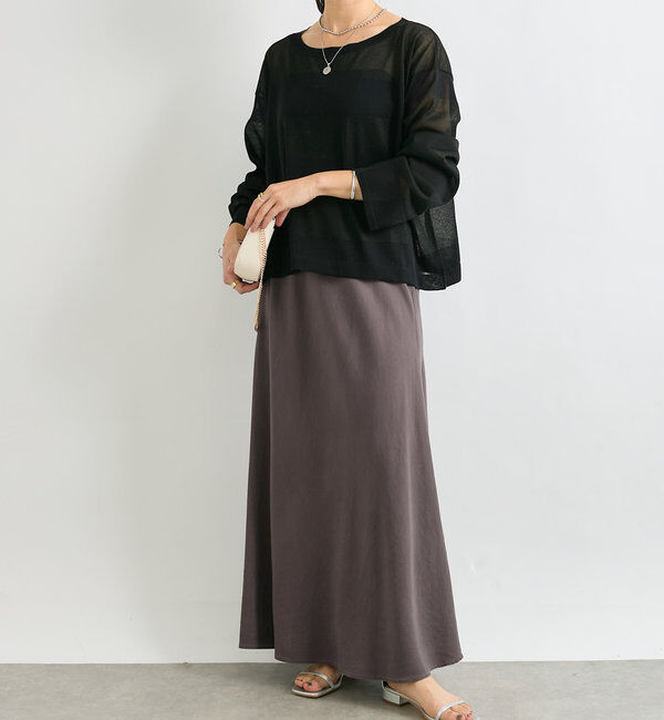  「【セットアップ可】ガーメントダイバイヤススカート」|スカート|