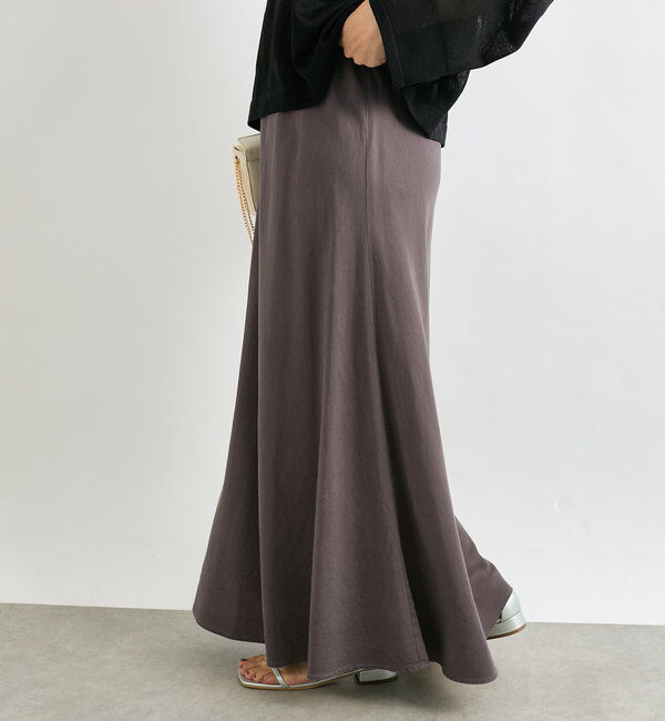  「【セットアップ可】ガーメントダイバイヤススカート」|スカート|