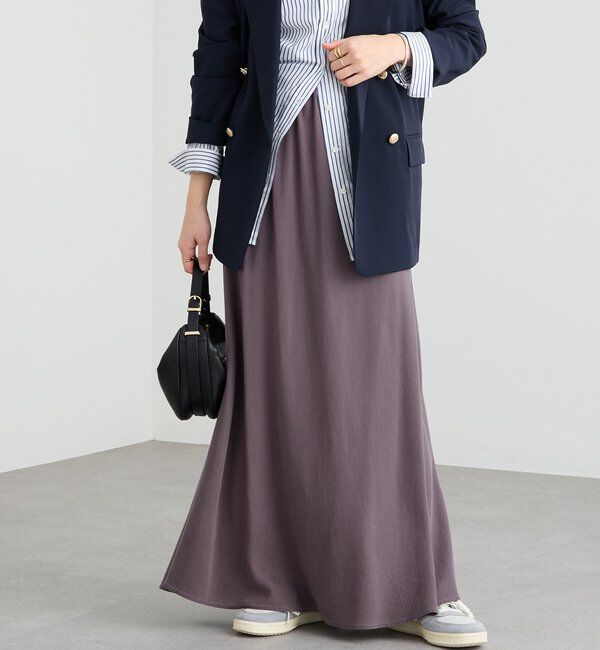  「【セットアップ可】ガーメントダイバイヤススカート」|スカート|