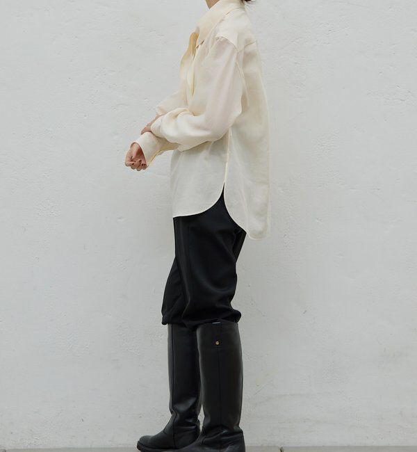  「【HERITANOVUM】スカーフカラーシャツ」|シャツ・ブラウス|