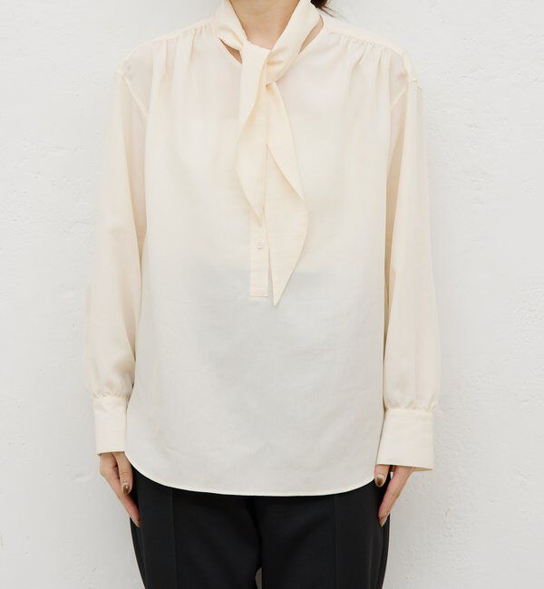  「【HERITANOVUM】スカーフカラーシャツ」|シャツ・ブラウス|