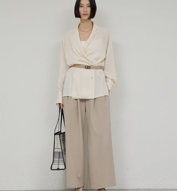  「【手洗い可】イージー2タックパンツ」|チノ|