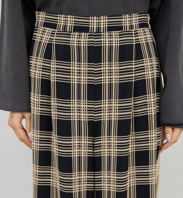  「ステッチチェックパンツ」|チノ|