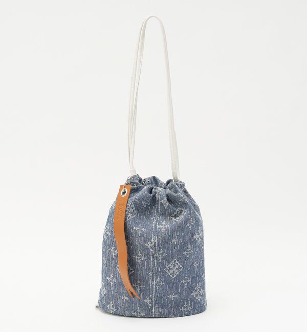  「デニムジャガード3WAY巾着バッグ」|ショルダー・メッセンジャー|