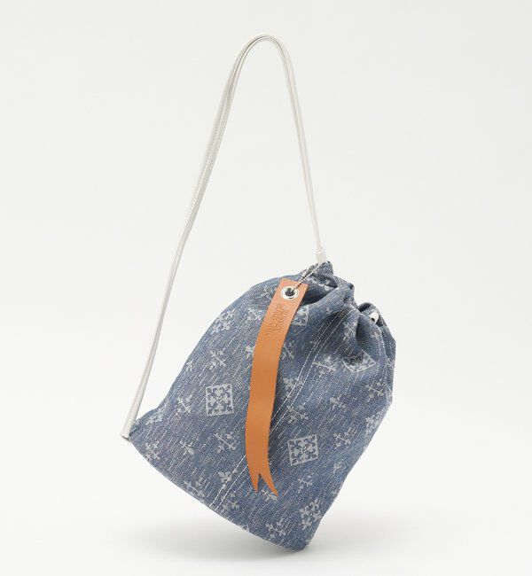  「デニムジャガード3WAY巾着バッグ」|ショルダー・メッセンジャー|