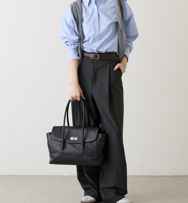  「《@__serako.r__企画》ソフトレザーフラップトートバッグ」|トートバッグ|