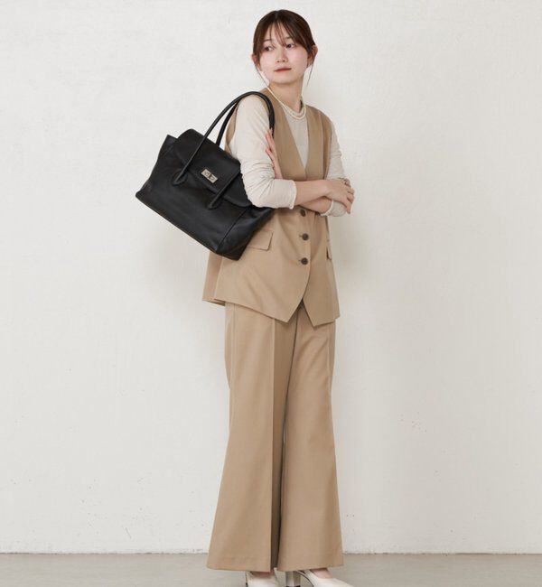  「《@__serako.r__企画》ソフトレザーフラップトートバッグ」|トートバッグ|