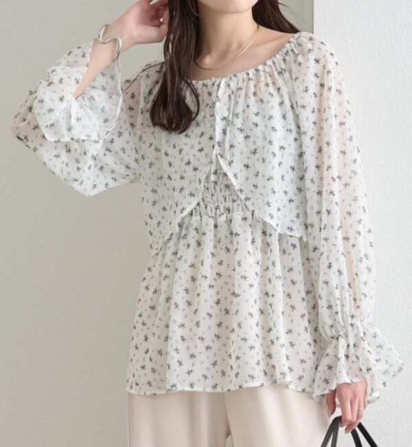  「シアーフラワーキャミボレロSET」|シャツ・ブラウス|オフホワイト