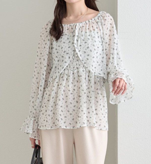  「シアーフラワーキャミボレロSET」|シャツ・ブラウス|