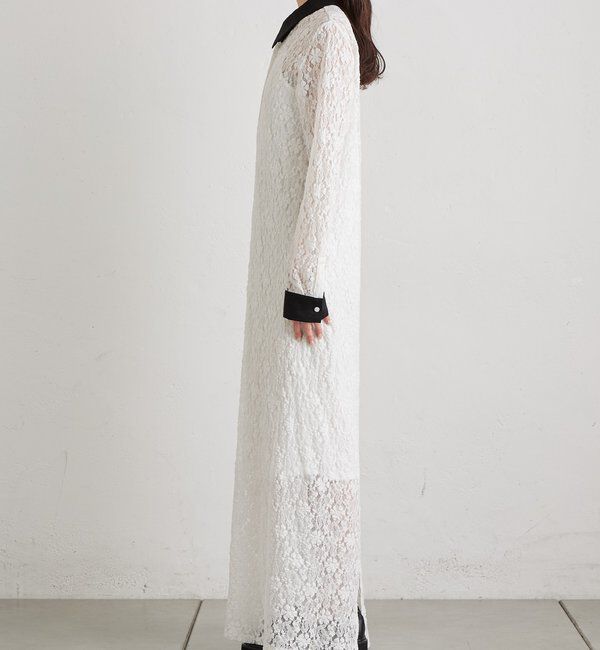  「襟付きレースワンピース」|ワンピース|