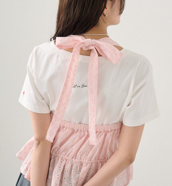  「コットン刺繍ホルターネック」|シャツ・ブラウス|