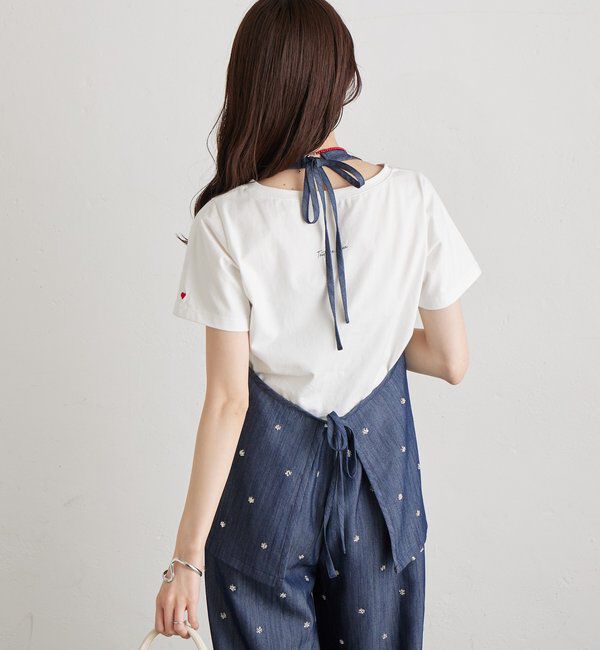  「ビジューフラワーホルタービスチェ」|シャツ・ブラウス|