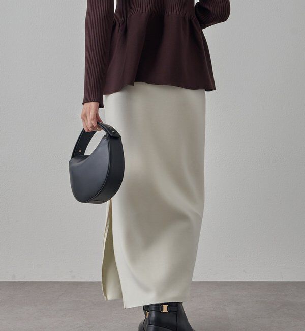  「【Lサイズも登場！】ポンチZIPタイトスカート」|スカート|