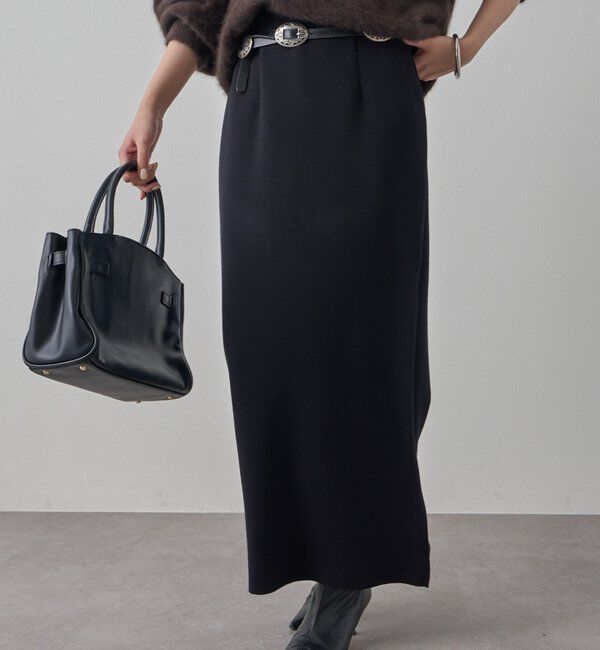  「【Lサイズも登場！】ポンチZIPタイトスカート」|スカート|