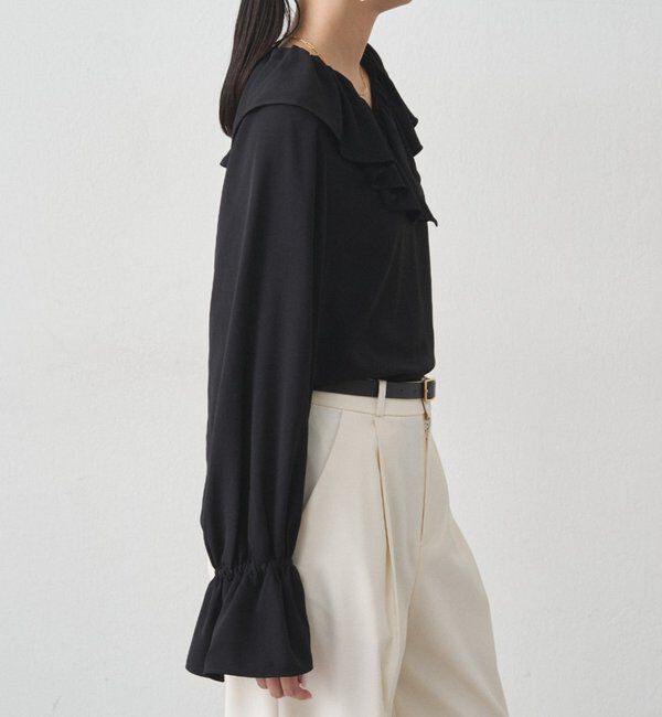  「ジョーゼットフリルブラウス」|シャツ・ブラウス|