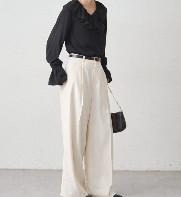  「ジョーゼットフリルブラウス」|シャツ・ブラウス|