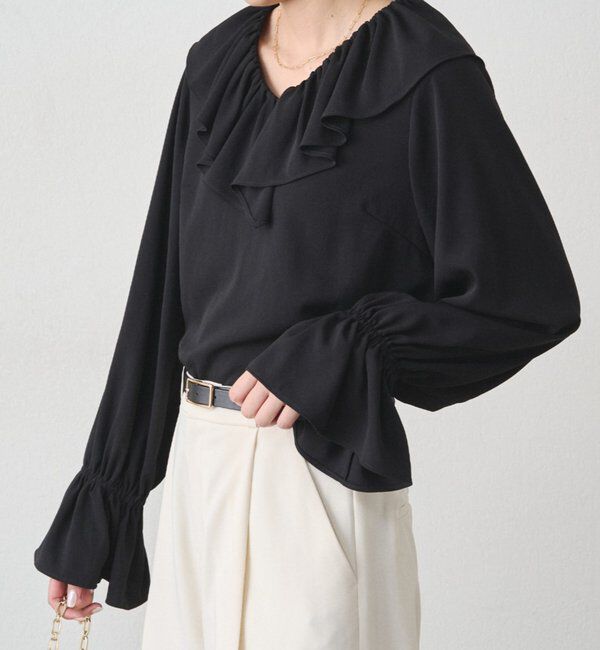  「ジョーゼットフリルブラウス」|シャツ・ブラウス|