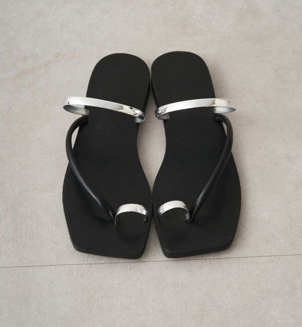  「【GALENA/ガレナ】メタルラインフラットサンダル」|その他|