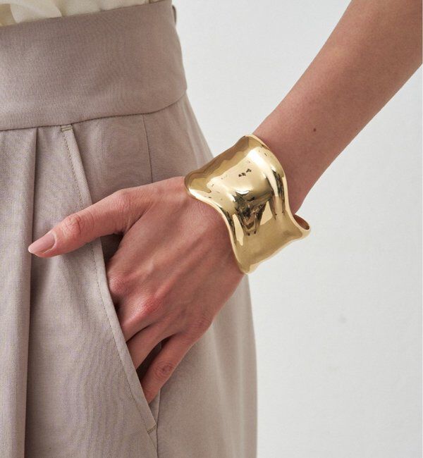  「【GALENA/ガレナ】ワイドウェーブバングル」|リング|