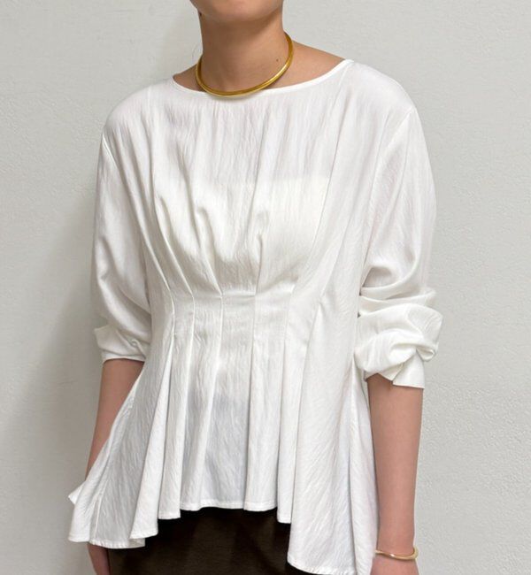  「Aラインペプラムブラウス」|シャツ・ブラウス|