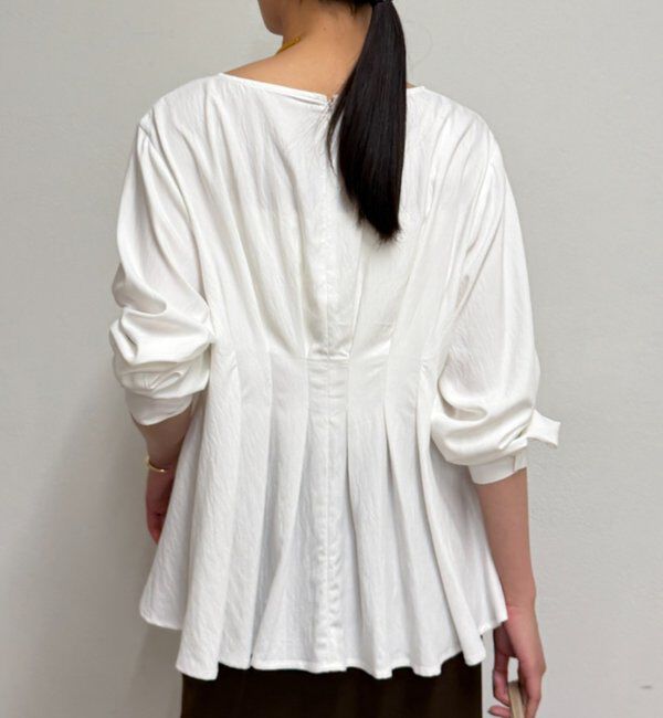  「Aラインペプラムブラウス」|シャツ・ブラウス|