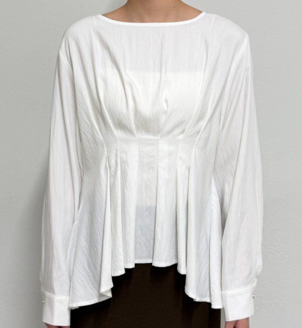  「Aラインペプラムブラウス」|シャツ・ブラウス|