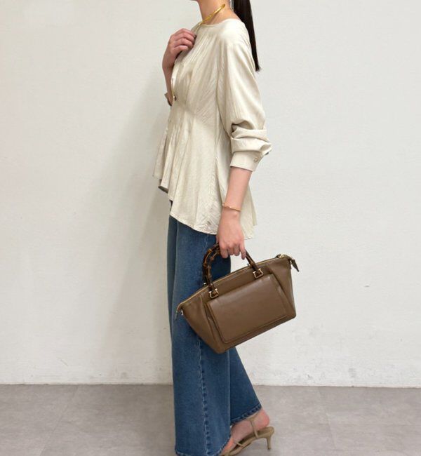  「Aラインペプラムブラウス」|シャツ・ブラウス|