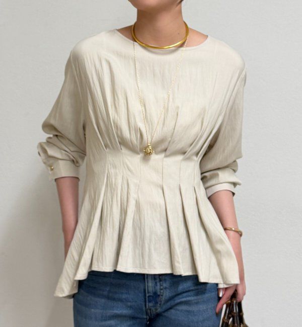  「Aラインペプラムブラウス」|シャツ・ブラウス|