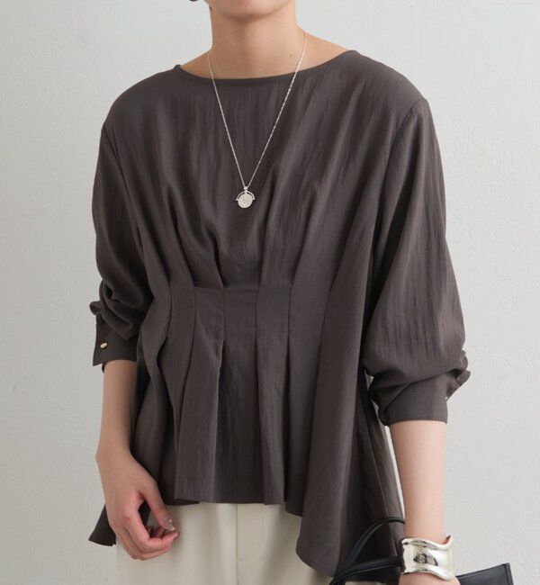  「Aラインペプラムブラウス」|シャツ・ブラウス|