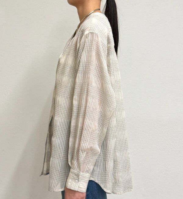  「シアーチェックシャツ」|シャツ・ブラウス|