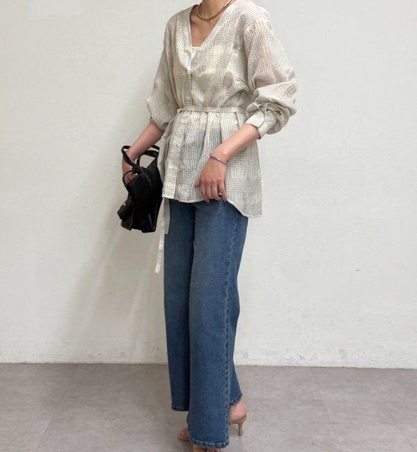  「シアーチェックシャツ」|シャツ・ブラウス|