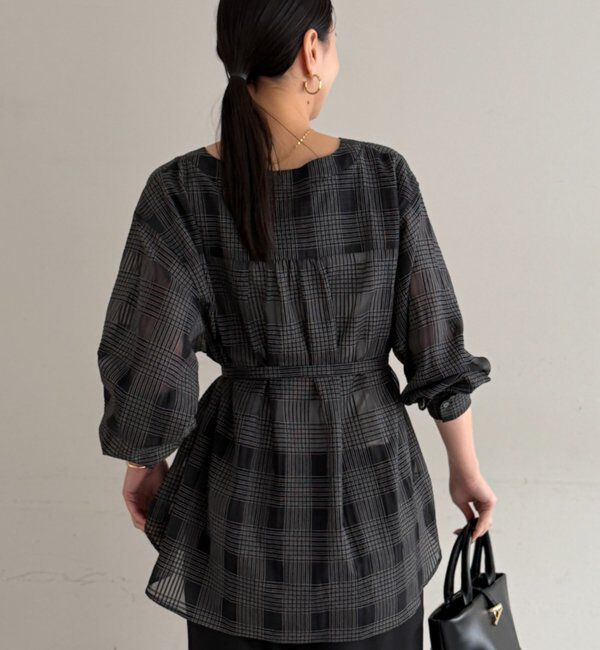  「シアーチェックシャツ」|シャツ・ブラウス|