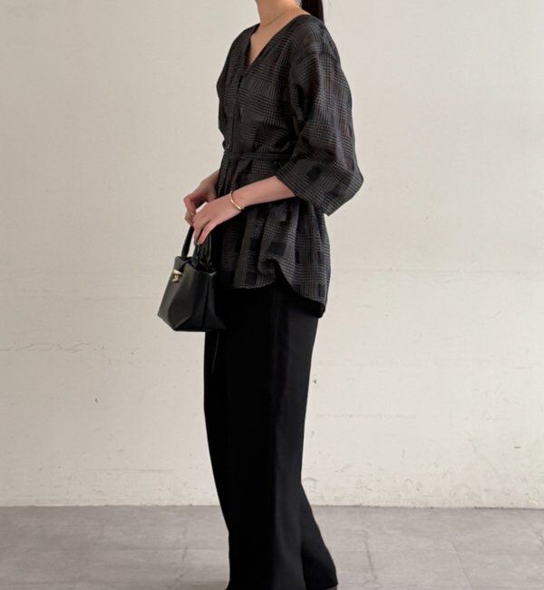  「シアーチェックシャツ」|シャツ・ブラウス|