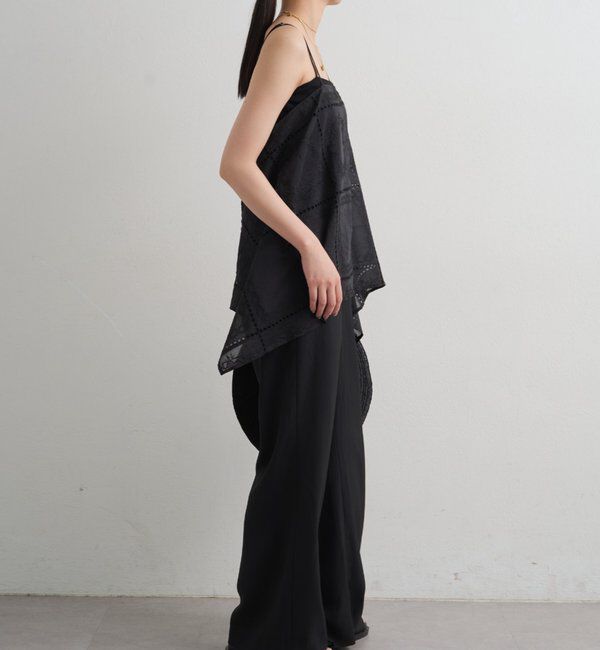  「2WAYパネルレース刺繍キャミ」|シャツ・ブラウス|