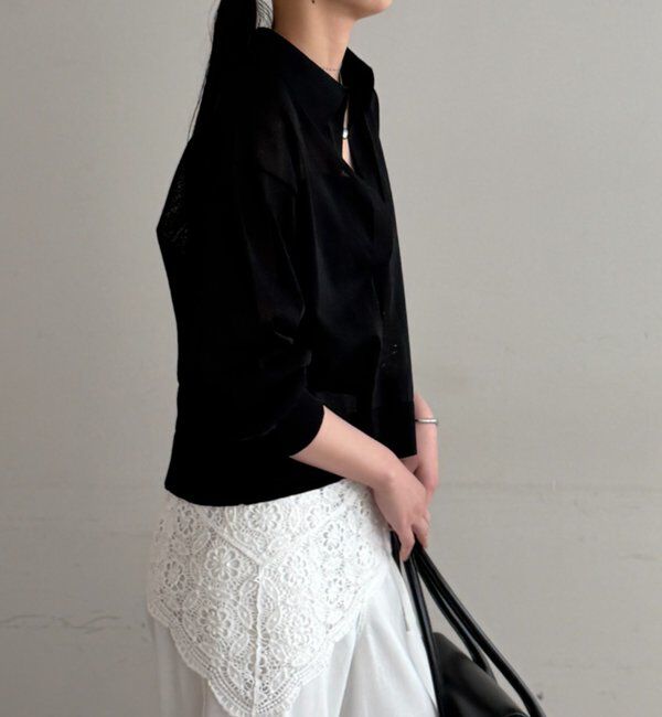  「【GALENA/ガレナ】コットンレーススカーフ」|マフラー|