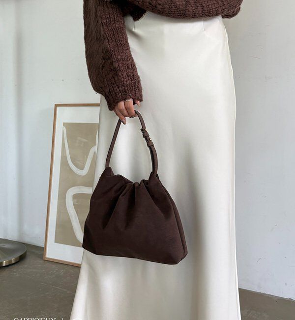 「【LE'MAGE&times;gemeilコラボ】スエードワンハンドルバッグ」|トートバッグ|