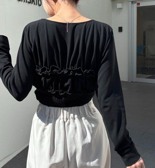  「【体感＋4℃】ベアシャーリング裏起毛トップス」|Tシャツ・カットソー|