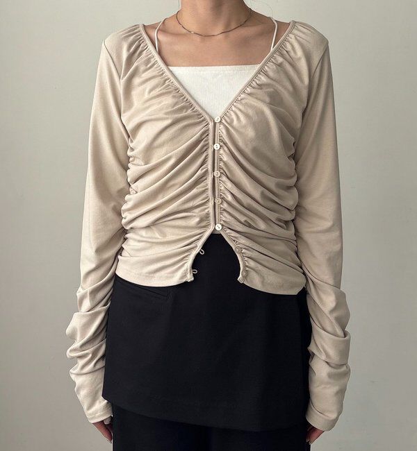  「パイピングドレープカーディガン」|Tシャツ・カットソー|