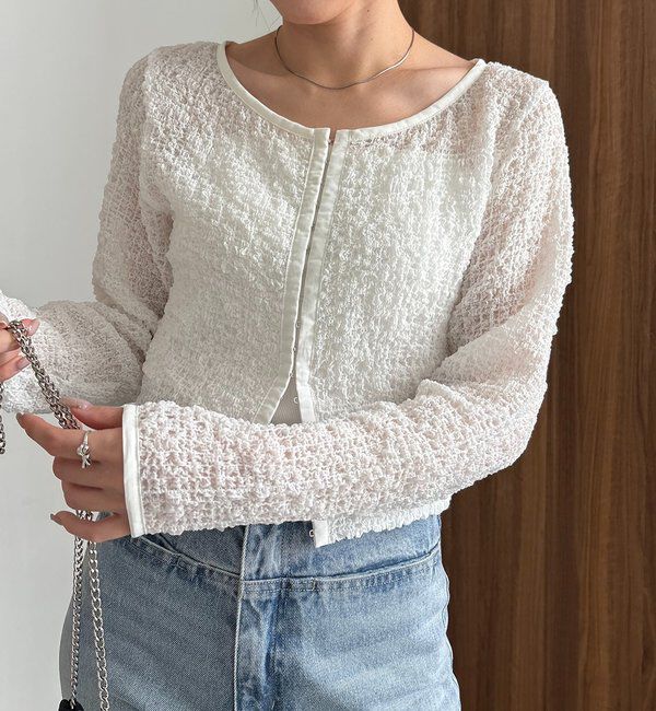  「【mana企画】シャーリングホックブラウス」|シャツ・ブラウス|