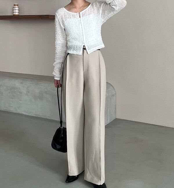  「【mana企画】シャーリングホックブラウス」|シャツ・ブラウス|