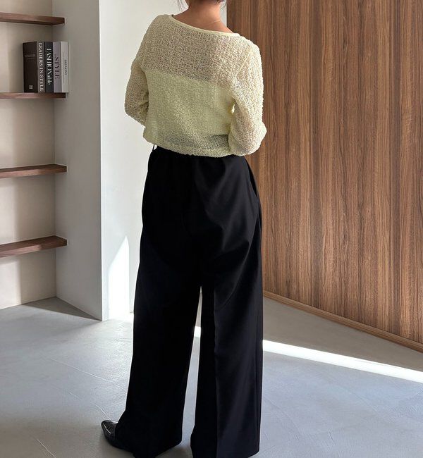  「【mana企画】シャーリングホックブラウス」|シャツ・ブラウス|