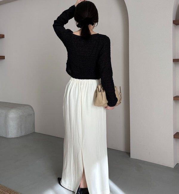  「【mana企画】ドロストマキシスカート」|スカート|